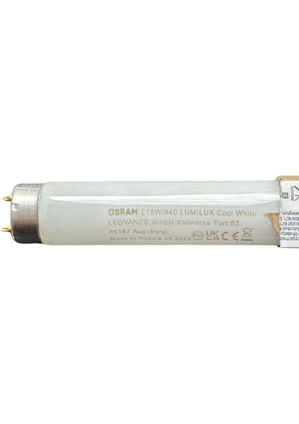 18W 4000K (Günışığı) G13 Duylu Floresan Ampul