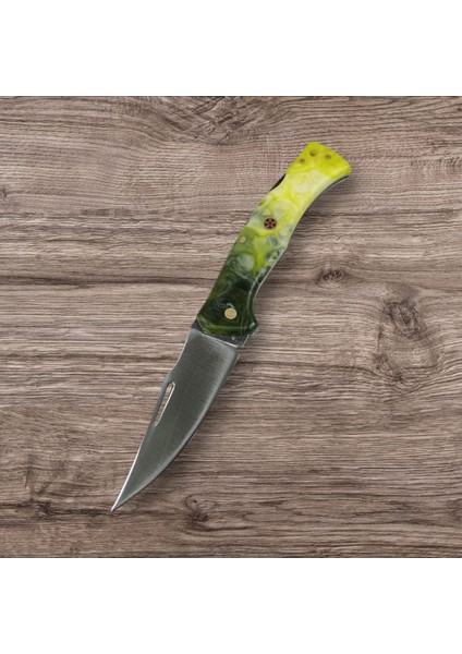 Epoksi Saplı Sırttan Kilitli Paslanmaz Çelikten Çakı