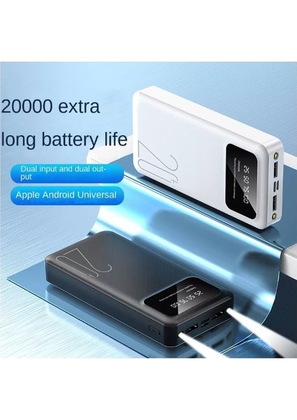 Powerbank 20000 mAh TUGII-GP02 - Yüksek Kapasite, Kompakt Tasarım ve Hızlı Şarj Özelliği