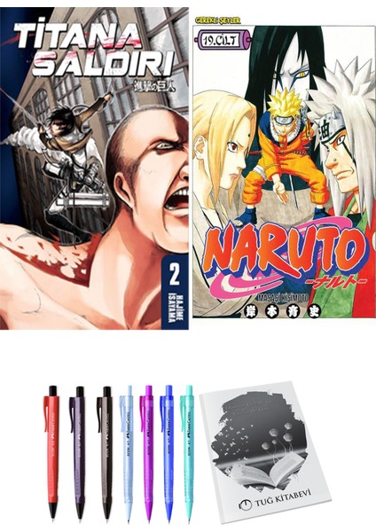 Titana Saldırı 2 ve Naruto 19 (2li Set)