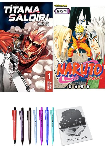 Titana Saldırı 1 ve Naruto 19 (2li Set)