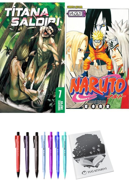 Titana Saldırı 7 ve Naruto 19 (2li Set)