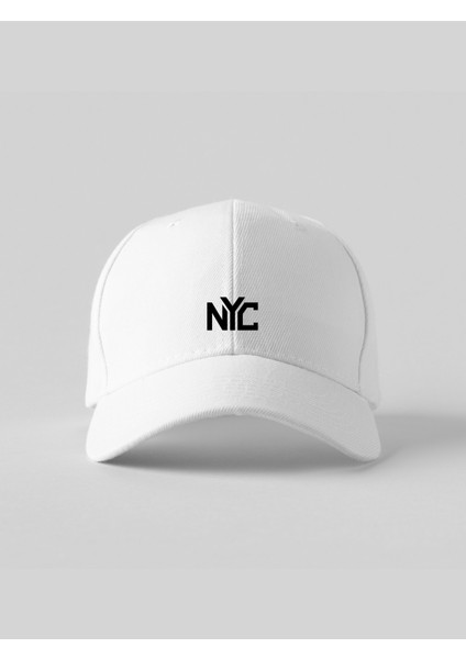 Nyc Baskılı Spor Sapka Unisex Ayarlanabilir Cırtlı Şapka