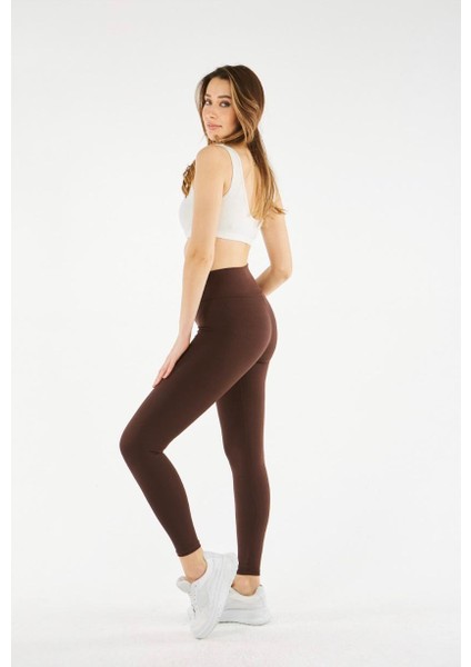 Yüksek Bel, Slim Fit, Toparlayıcı Kadın Tayt (Likralı)