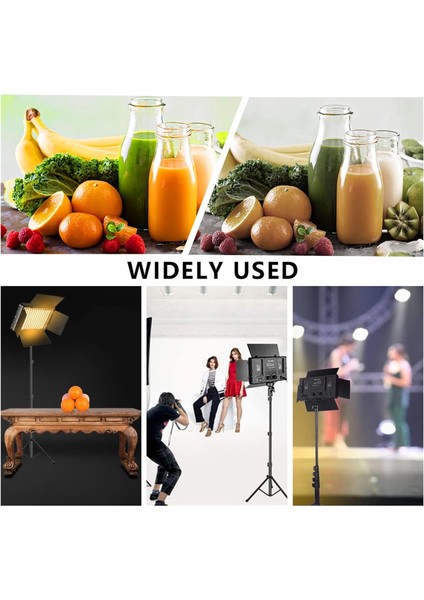 Profesyonel LED Işık 800 Ledli Dslr Fotoğraf Makinesi Video Kamera Işığı Makyaj Tattoo Dövme Işığı 800 LED Işık + 2m Işık Ayağı fırsatları