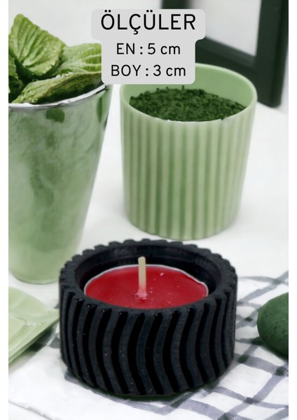 Şamdan Mumluk Dekoratif Mumluk Beyaz Renk Tealight Mumluk Model 26 fiyatları
