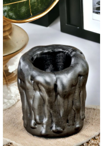 Şamdan Mumluk Dekoratif Mumluk Beyaz Renk Tealight Mumluk Model 30