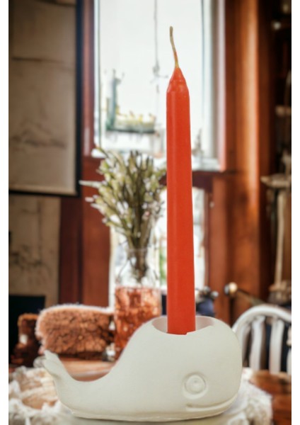 Şamdan Mumluk Dekoratif Mumluk Beyaz Renk Tealight Mumluk Model 6