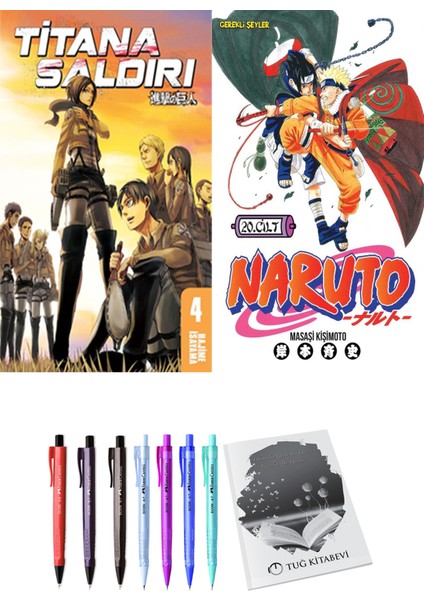 Titana Saldırı 4 ve Naruto 20 (2li Set)