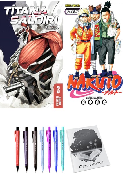 Titana Saldırı 3 ve Naruto 21 (2li Set)