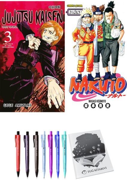 Jujutsu Kaisen 3 ve Naruto 21 (2li Set)