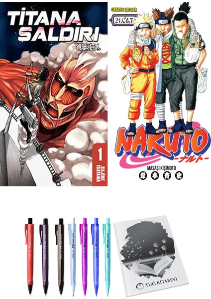 Titana Saldırı 1 ve Naruto 21 (2li Set)