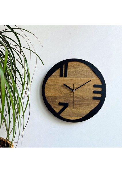 Ahşap Lazer Kesim Modern Duvar Saati, Ahşap 4 mm Mdf Saat Duvar Saati