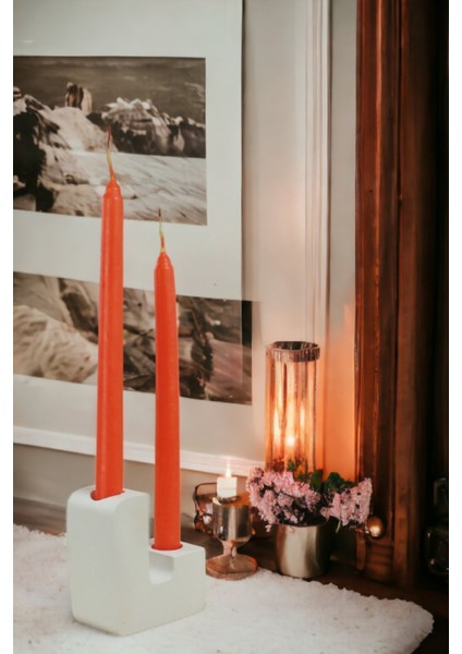 Şamdan Mumluk Dekoratif Mumluk Tealight Mumluk Model 12 Ikili Mumluk