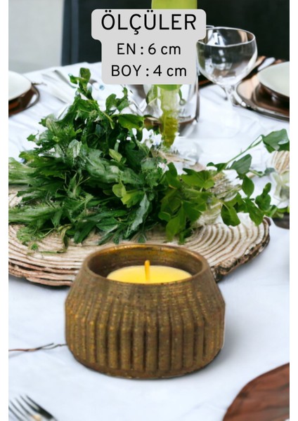 Şamdan Mumluk Dekoratif Mumluk Beyaz Renk Tealight Mumluk Model 38 fiyatları