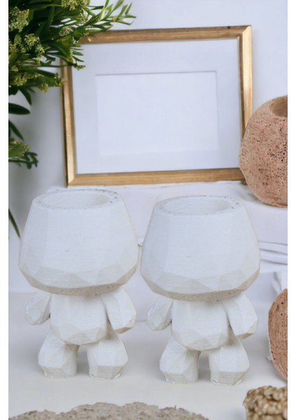 Şamdan Mumluk Dekoratif Mumluk Tealight Mumluk Model 5 Ikili Mumluk