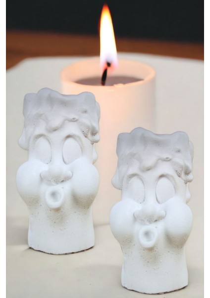 Şamdan Mumluk Dekoratif Mumluk Tealight Mumluk Model 3 Ikili Mumluk