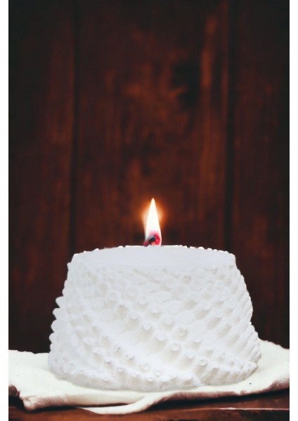 Şamdan Mumluk Dekoratif Mumluk Beyaz Renk Tealight Mumluk Model 40