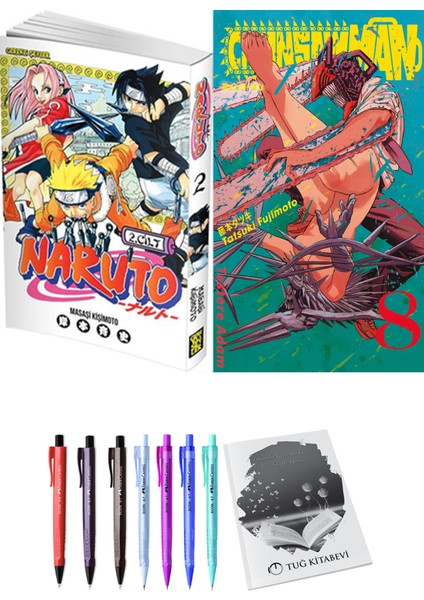 Naruto 2 ve Chainsawman 8 (2li Set)