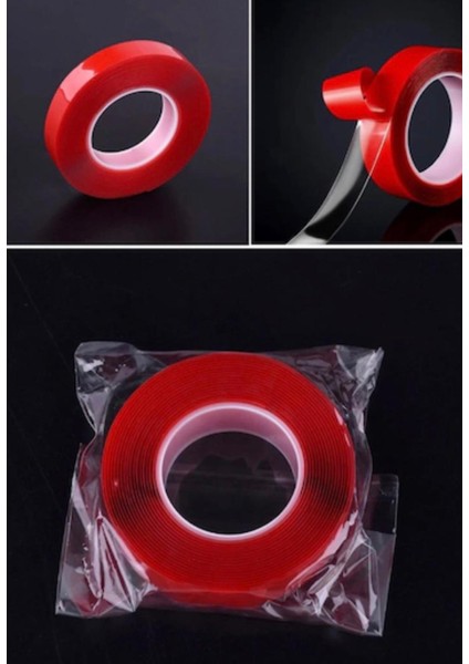 Çift Taraflı Bant 10 mm - 5 mt Şeffaf Silikon Vhb Bant modelleri