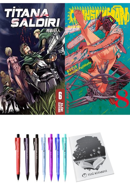 Titana Saldırı 6 ve Chainsawman 8 (2li Set)
