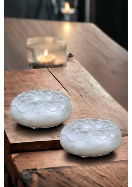 Şamdan Mumluk Dekoratif Mumluk Tealight Mumluk Model 33 Ikili Mumluk