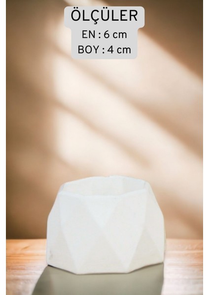 Şamdan Mumluk Dekoratif Mumluk Tealight Mumluk Model 35 Ikili Mumluk