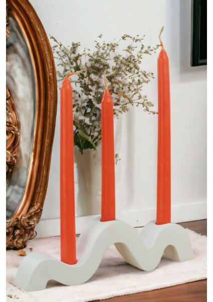 Şamdan Mumluk Dekoratif Mumluk Tealight Mumluk Model 13 Ikili Mumluk
