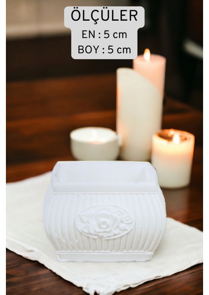 Şamdan Mumluk Dekoratif Mumluk Tealight Mumluk Model 28 Ikili Mumluk