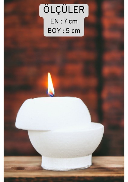 Şamdan Mumluk Dekoratif Mumluk Tealight Mumluk Model 25 Ikili Mumluk