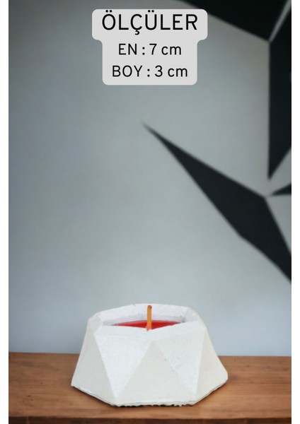 Şamdan Mumluk Dekoratif Mumluk Tealight Mumluk Model 36 Ikili Mumluk