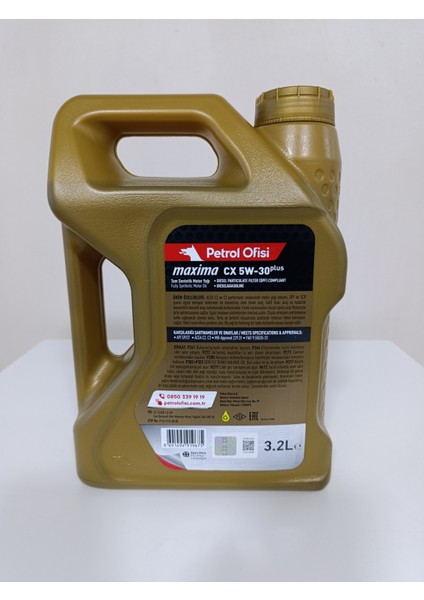 Cx 5-30 3,2 Lt Motor Yağı (2024ÜRETİM ) fiyatları