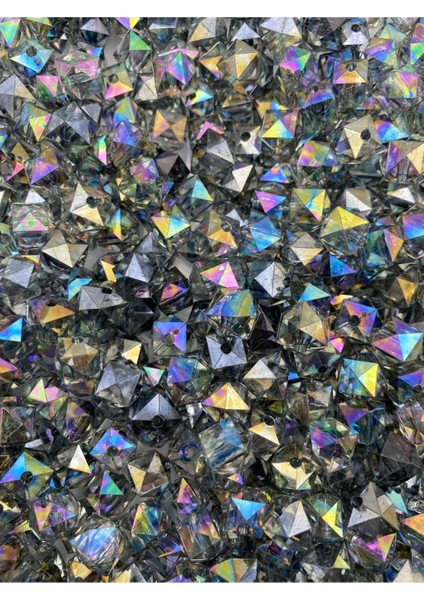 100GR 14MM Janjanlı Füme / Antrasit Gri Küp, Akrilik Boncuk,takı ,çanta Boncuğu (100GR,~80ADET) fırsatları