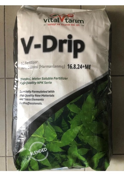 V-Drip 16-8-24 (16.8.24+Me) Npk Gübre 25KG