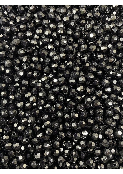 25GR 6mm Siyah Renk Petek Model Akrilik Boncuk,takı , Çanta Yapım Boncuğu (25GR,~200 Adet) fiyatları