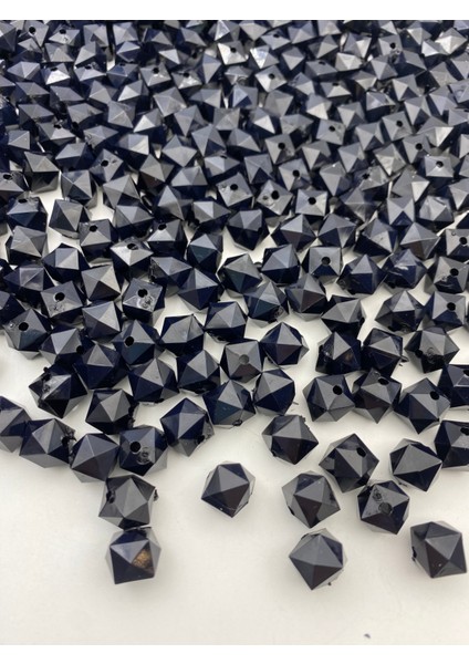 100GR 12MM Siyah Renk Küp, Kübik Model Akrilik Boncuk,takı ,çanta Boncuğu (100GR,~110 Adet) fiyatları