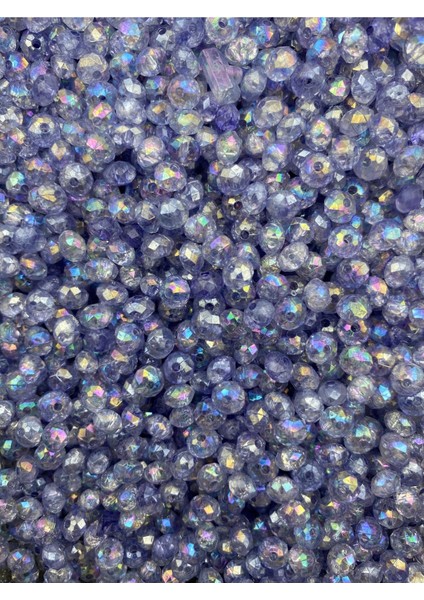 Lila Renk Basık 6mm Janjanlı Akrilik Boncuk,takı Yapım Hobi Boncuğu (25GR,~250 Adet) fiyatları
