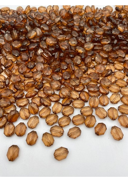 100GR Küçük Dikdörtgen Model Kahverengi Akrilik Boncuk, Takı,çanta Yapım Boncuğu (100GR,~160 Adet) fiyatları