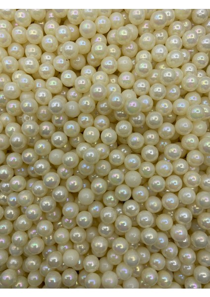 6mm Janjanlı Kremi Deliksiz Inci Boncuk, Deliksiz Plastik Çakma Incisi (25GR,~200 Adet) fiyatları