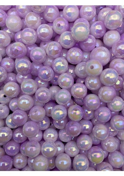 100GR 10MM Lila / Mor Ebruli Sedefli Janjanlı Pastel Inci Boncuk,takı,hobi,çanta Boncuğu (~200 Adet) fiyatları
