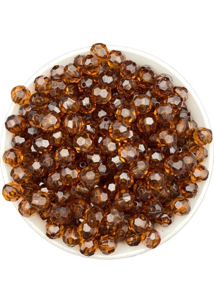 100GR 10MM Kahverengi Petek Model Akrilik Boncuk,takı,çanta Yapım Boncuğu (100GR,~210 Adet) modelleri