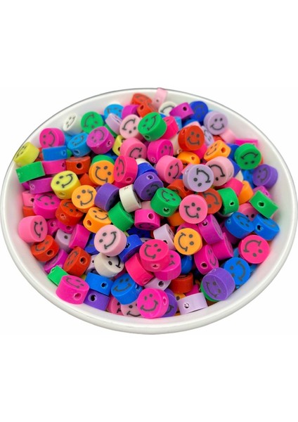 25 Adet 10MM Polimer Kil Fimo Karışık Gülen Yüz / Gülen Surat Emoji Figür Boncuk,takı Yapımı, Hobi fiyatları