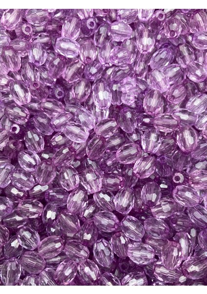 25 Grmorl Renkli 10X8MM Akrilik Fıçı, Badem Model Boncuk (25GR, ~70 Adet) fiyatları