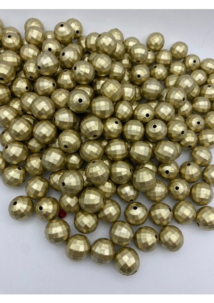 16MM Mat Gold / Altınsarısı Renk Dünya Model Boncuk, Hobi, Çanta Yapım Boncuğu (~42ADET ) fiyatları