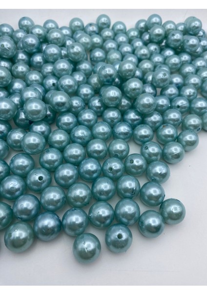 16MM Açık Mavi Renk Plastik Inci Boncuk, Çanta ve Takı Yapım Boncuğu (100 Gr,~43 Adet)