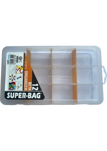 12 Bölmeli Organizer Hobi ve Boncuk Kutusu fiyatları