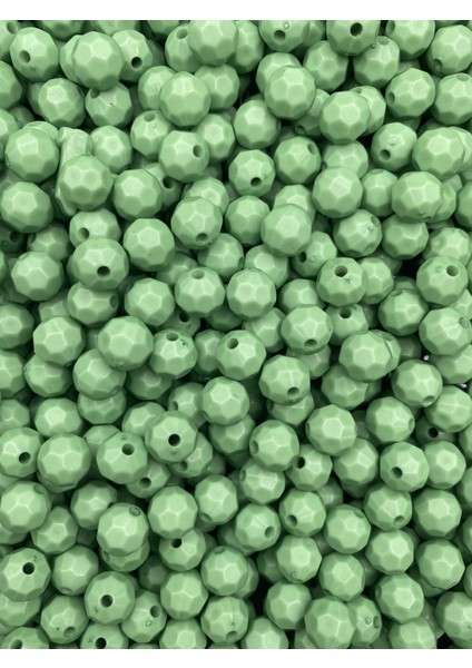 100GR Opak Petek Model Mint Yeşili, Su Yeşili 10MM Akrilik Boncuk ,çanta Yapım Boncuğu (~200 Adet) fırsatları