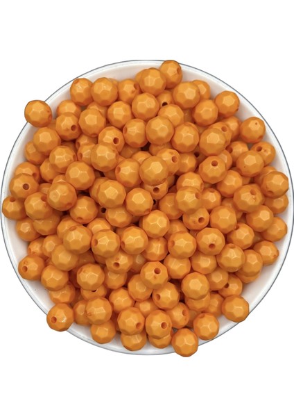 100GR Opak Petek Model Turuncu Renk 10MM Akrilik Boncuk ,çanta Yapım Boncuğu (~200 Adet) modelleri