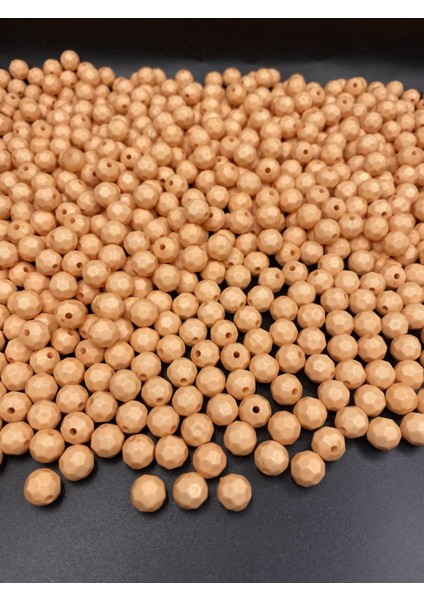 100GR Opak Petek Mercan / Somon Renk 10MM Akrilik Boncuk ,çanta Yapım Boncuğu (~200 Adet) modelleri