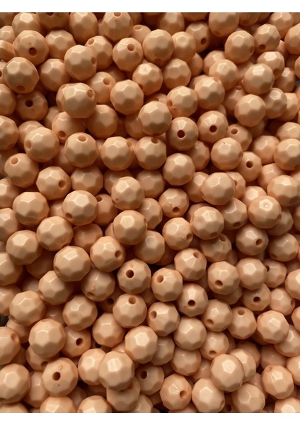 100GR Opak Petek Mercan / Somon Renk 10MM Akrilik Boncuk ,çanta Yapım Boncuğu (~200 Adet) fırsatları